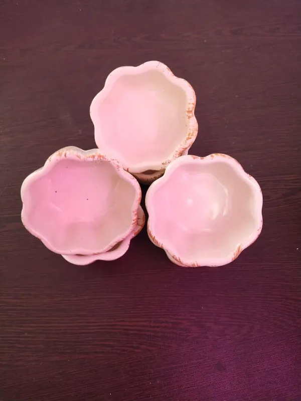 KANHA_ENTERPRISES_Printed_Ceramic_Bowl_Set_Ceramic_Handicrafted_Serving_Bowls_Set?Snacks,_Dips_&_Condiments_Saucer_Set?Chatney_Bowl_Set_(Set_of_6)_(Geometric_Octagon_Shape_White_Texture)