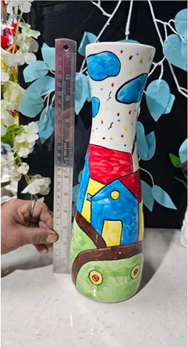 Multicolor_Handmade_Multicolor_Ceramic_Flower_Vase,__Ceramic_Flower_Pot,_Hand_Painted_Ceramic_Flower_Vase_(12_Inch)