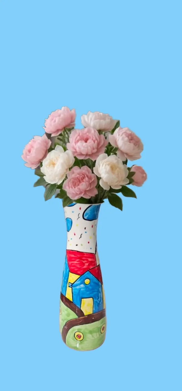 Multicolor_Handmade_Multicolor_Ceramic_Flower_Vase,__Ceramic_Flower_Pot,_Hand_Painted_Ceramic_Flower_Vase_(12_Inch)