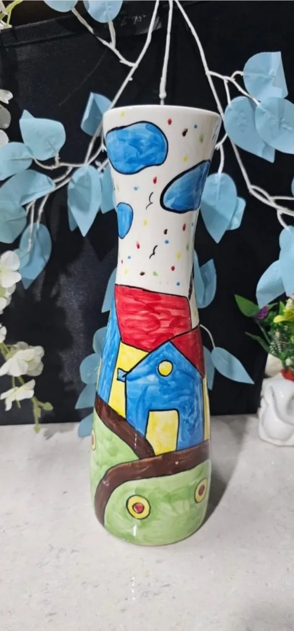 Multicolor_Handmade_Multicolor_Ceramic_Flower_Vase,__Ceramic_Flower_Pot,_Hand_Painted_Ceramic_Flower_Vase_(12_Inch)