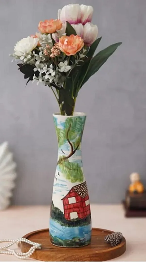 Multicolor_Handmade_Multicolor_Ceramic_Flower_Vase,__Ceramic_Flower_Pot,_Hand_Painted_Ceramic_Flower_Vase_(12_Inch)