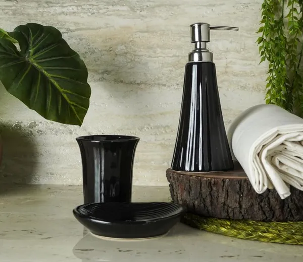 Black_Handicraft_Ceramic_Bathroom_Set,_Bath_Accessories_Kit_with_Soap_Dispenser,_Toothbrush_Holder,_Tumbler_&_Soap_Dish_Holder,_Modern_Designer_Decor_for_Home_(3_Pcs_Set)