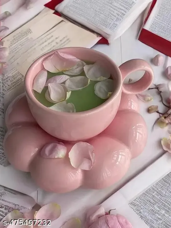 Pink_Handicraft_Ceramic_Bubble_Mug,_Cup_and_Plate,_Beautiful_Ceramic_Cup_and_Saucer,_Bubble_Coffee_Mug_and_Plate_(250_ML)
