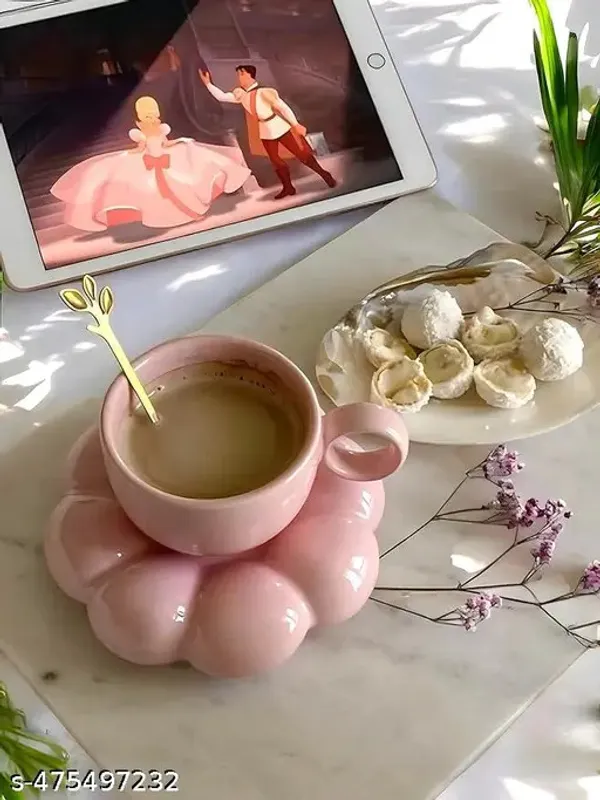 Pink_Handicraft_Ceramic_Bubble_Mug,_Cup_and_Plate,_Beautiful_Ceramic_Cup_and_Saucer,_Bubble_Coffee_Mug_and_Plate_(250_ML)