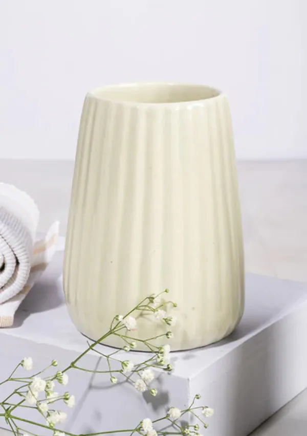 White_Handicraft_Ceramic_Bathroom_Set,_Bath_Accessories_Kit_with_Soap_Dispenser,_Toothbrush_Holder,_Tumbler_&_Soap_Dish_Holder,_Modern_Designer_Decor_for_Home_(3_Pcs_Set)