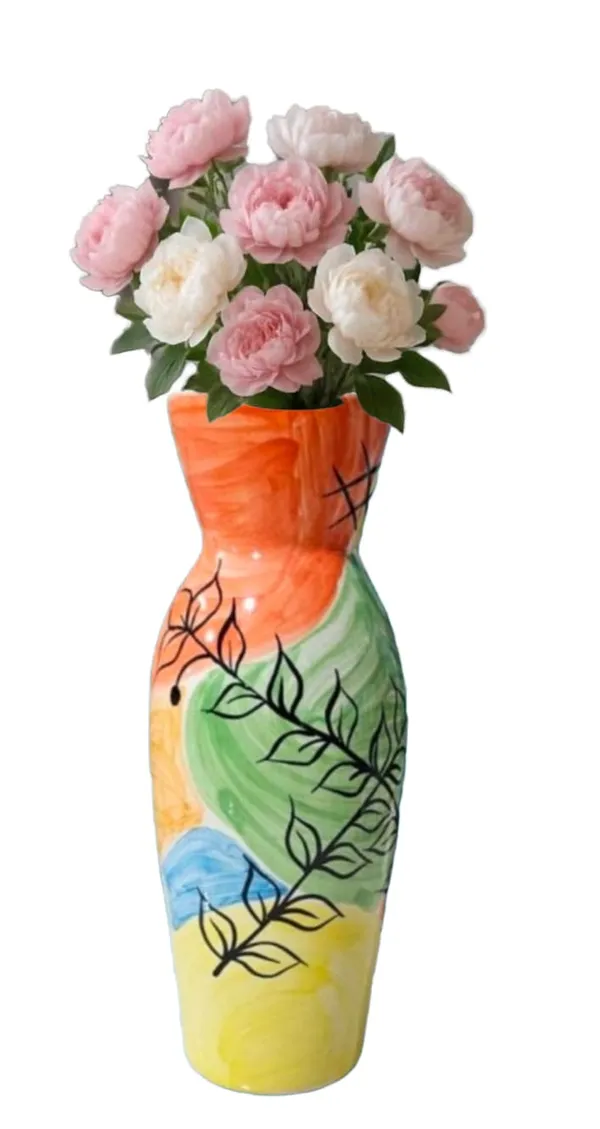 Multicolor_Handmade_Multicolor_Ceramic_Flower_Vase,__Ceramic_Flower_Pot,_Hand_Painted_Ceramic_Flower_Vase_(12_Inch)
