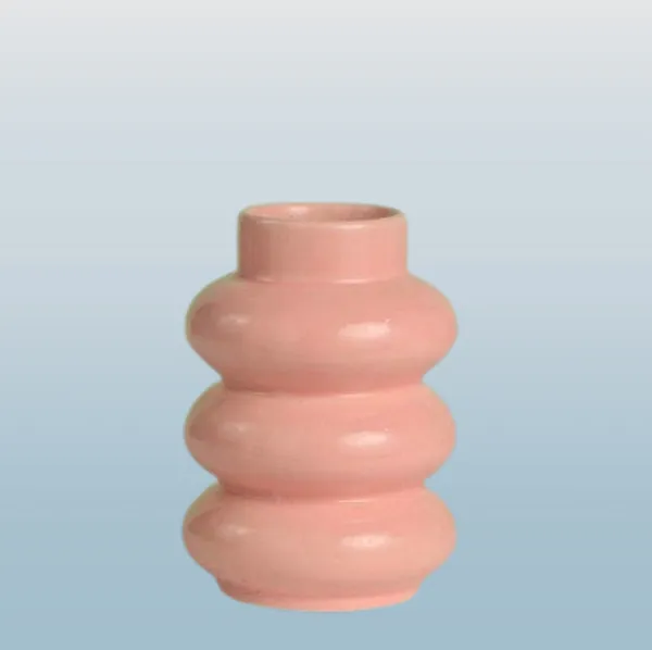 Pink_Handmade_Ceramic_Insulator_Cut_Flower_vase,__Ceramic_Planter_and_Vase_(6_Inch)