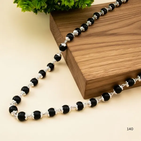 Lotus_Cap_Silver_Plated_Karungali_Mala_