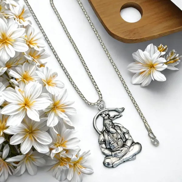 Shree_Hanuman_Necklace_For_Him_&_Her_(Silver_Plated)
