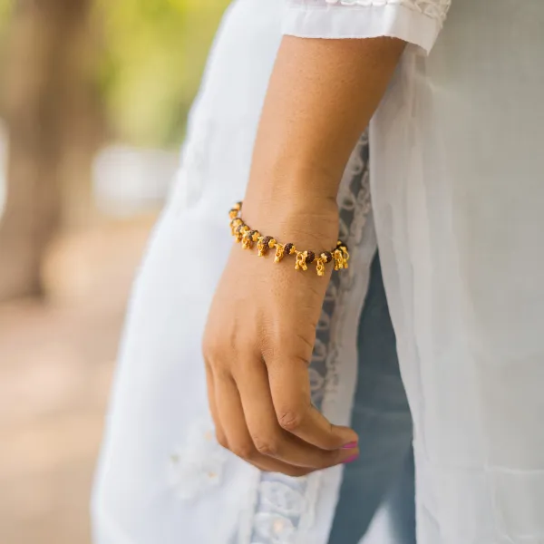 Pious_Gold_Plated_Rudraksha_Bracelet_For_Her