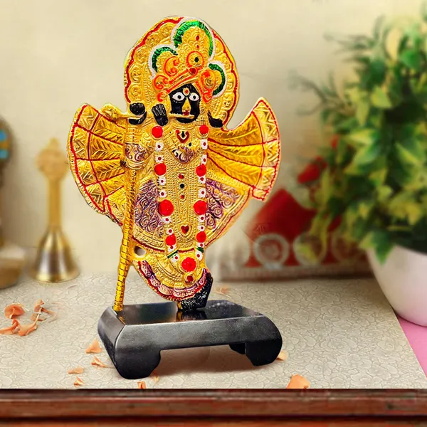 Gold_&_Black_Metal_Premium_&_Elegant_Banke_Bihari_Krishna_Idol