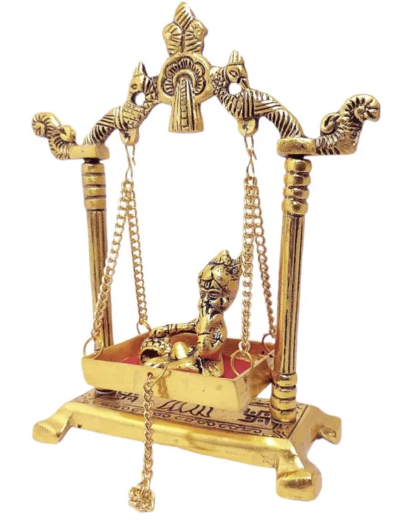 Gold_Metal_Premium_&_Elegant_Laddu_Gopal_On_Jhula