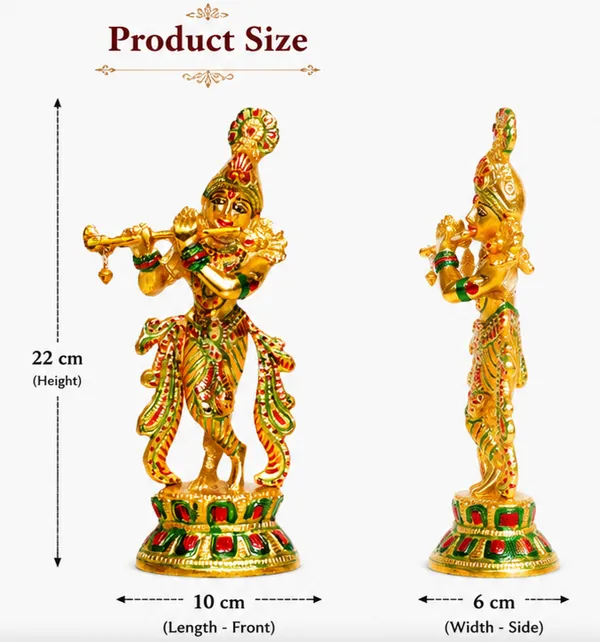 Gold_Plated_Krishna_Playing_Flute_Statue_Meenakari_Handcrafted_for_Home_Decor._Murtidhar_for_Mandir,_Office,_Living_Room_&_Gift_Purpose_Idol_(22_cm)
