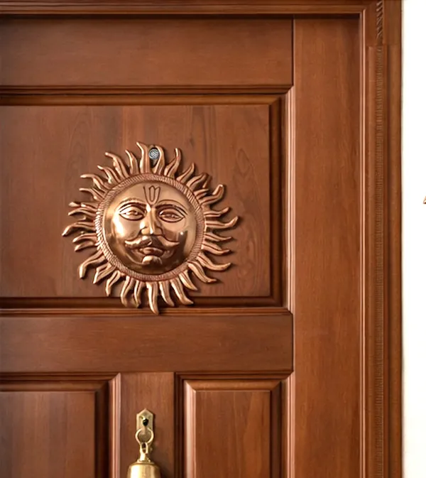 Hastcraft_Handcrafted_Metal_Sun_Face_with_Rays_Antique_Wall_Decor_Copper_Finish_for_Energy_and_Positivity,_Home-Living_Room,_Entrance_&_Office-9_Inch