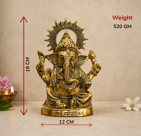 Hastcraft_Lord_Ganesha_Idol_Statue_Intricately_Carved_Ganpati_Murti_|_19_cm_HT