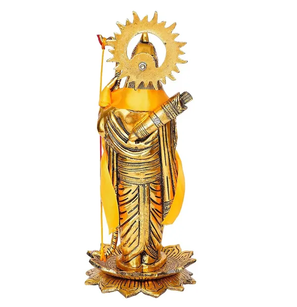Hastcraft_Lord_Ram_Statue_White_Metal_Golden_Finish_Shri_Ram_Idol_with_Bow_and_Arrow,_Dharma_&_Strength_Symbol_Ram_Murti_for_Décor-Spiritual_Gift_31.5_cm