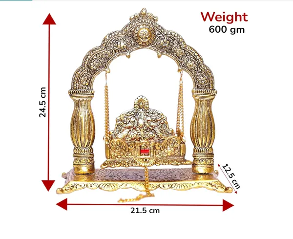 Hastcraft_Metal_Jhula_Arched_frame_Pillars_for_Laddu_Gopal_Ji_I_Traditional_Golden_Finish_I_Festive_&_Religious_Décor_I_Jhula_for_Home_Temple_&_Pooja_Room
