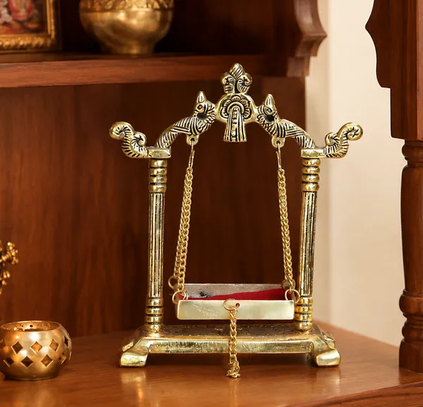 Hastcraft_Metal_Laddu_Gopal_Jhula_|_Handcrafted_Metal_Swing_for_Bal_Gopal_|_Decorative_Krishna_Jhula_for_Home_Temple,_Janmashtami_&_Pooja_Decor