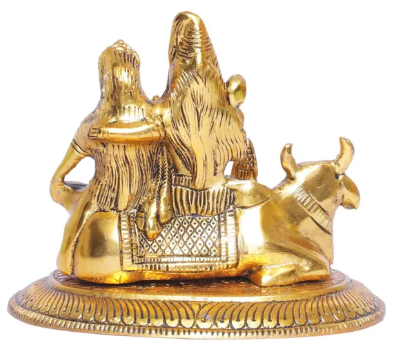 Hastcraft_Metal_Shiv_Parivar_Idol_|_Lord_Shiva_Parvati_Ganesha_Kartikeya_with_Nandi_|_Gold_Finish,_God_Statue_for_Home_&_Office