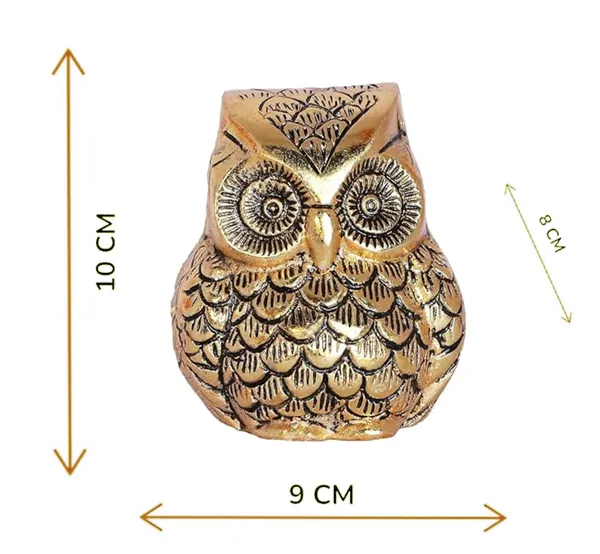 Hastcraft_Premium_Golden_Metal_Owl_Showpiece,_Decorative_Paperweight_for_Home_&_Office