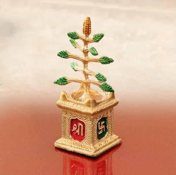 Hastcraft_Spiritual_Tulsi_Ji_Plant_in_Metal,_Decorative_Showpiece,_Elegant_Gold_Finish