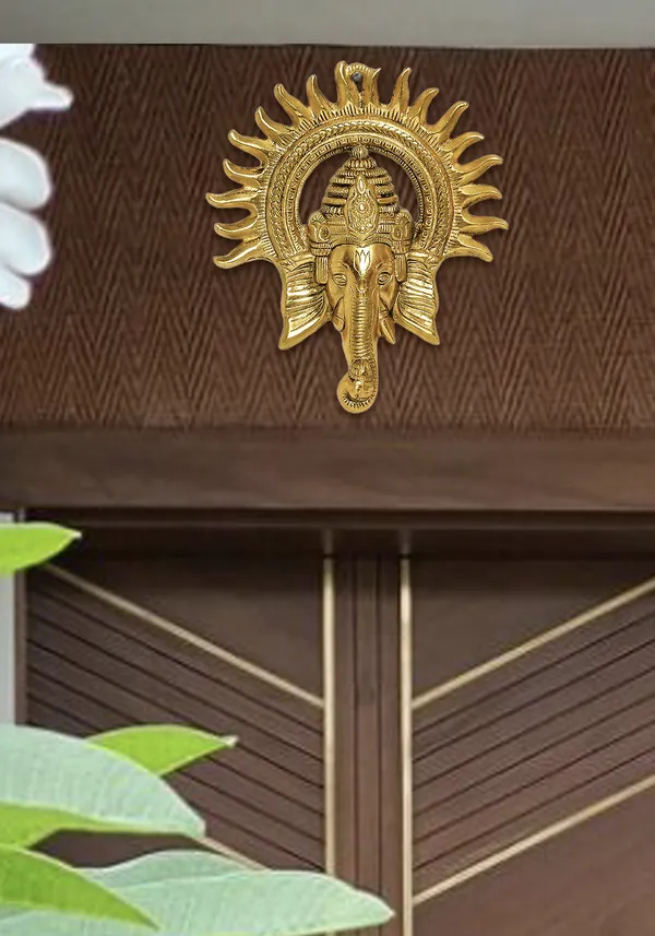 Gold_Metal_Premium_&_Elegant_Ganesha_Face__Idol_Lucky_Feng_Shui_Wall_Hanging