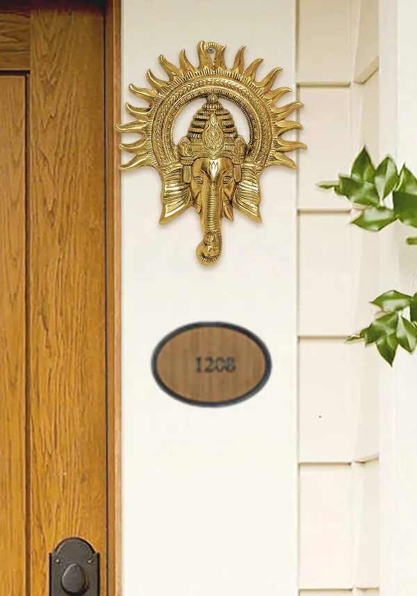 Gold_Metal_Premium_&_Elegant_Ganesha_Face__Idol_Lucky_Feng_Shui_Wall_Hanging