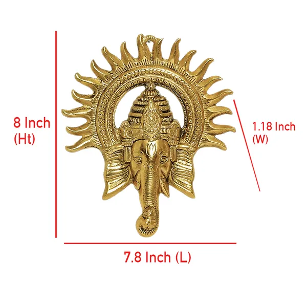 Gold_Metal_Premium_&_Elegant_Ganesha_Face__Idol_Lucky_Feng_Shui_Wall_Hanging