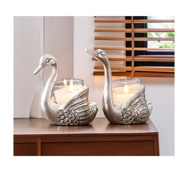 Silver_Metal_Premium_&_Elegant_Swan_Candle_Holder_Set_(Set_Of_2)