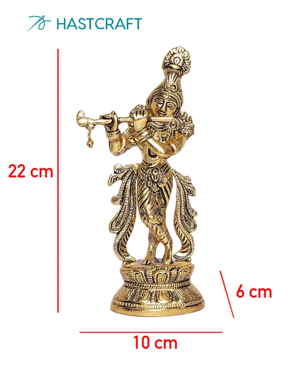Gold_Metal_Premium_&_Elegant_Lord_Krishna_Metal_Statue