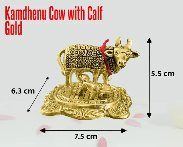 Metal_Kamdhenu_Cow_with_Calf_Idol_in_Gold_Finish_Small_Statue_for_Home_Showpiece_&_Return_Gift_-PACK_of_6