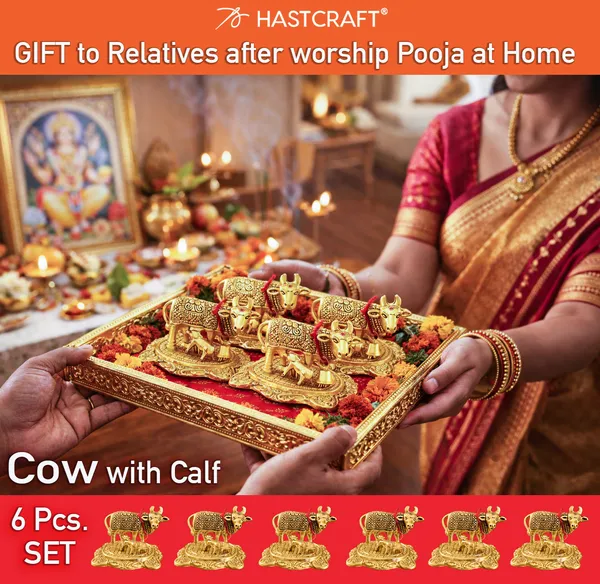 Metal_Kamdhenu_Cow_with_Calf_Idol_in_Gold_Finish_Small_Statue_for_Home_Showpiece_&_Return_Gift_-PACK_of_6