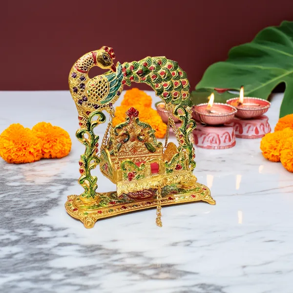 Multicolor_Metal_Premium_&_Elegant_Laddu_Gopal_Jhula