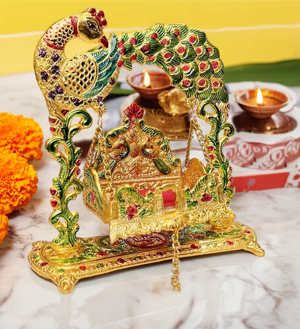 Multicolor_Metal_Premium_&_Elegant_Laddu_Gopal_Jhula