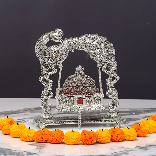 Silver_Metal_Premium_&_Elegant_Laddu_Gopal_Jhula