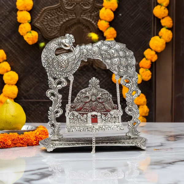 Silver_Metal_Premium_&_Elegant_Laddu_Gopal_Jhula