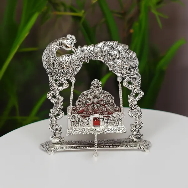 Silver_Metal_Premium_&_Elegant_Laddu_Gopal_Jhula