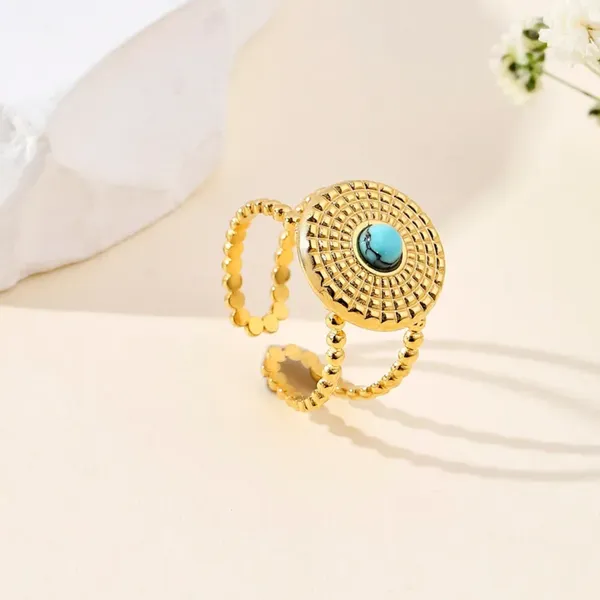 Vintage_Textured_Turquise_Open_Ring