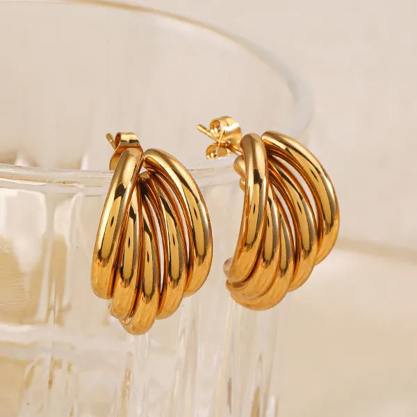 Organic_Lines_Chunky_Stud_Earrings