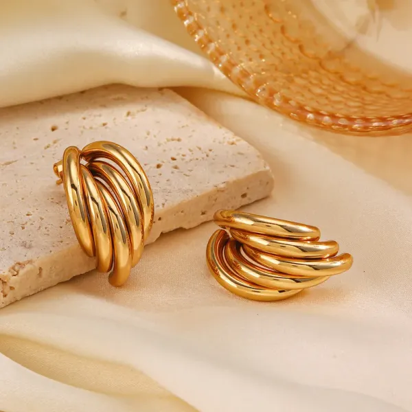 Organic_Lines_Chunky_Stud_Earrings