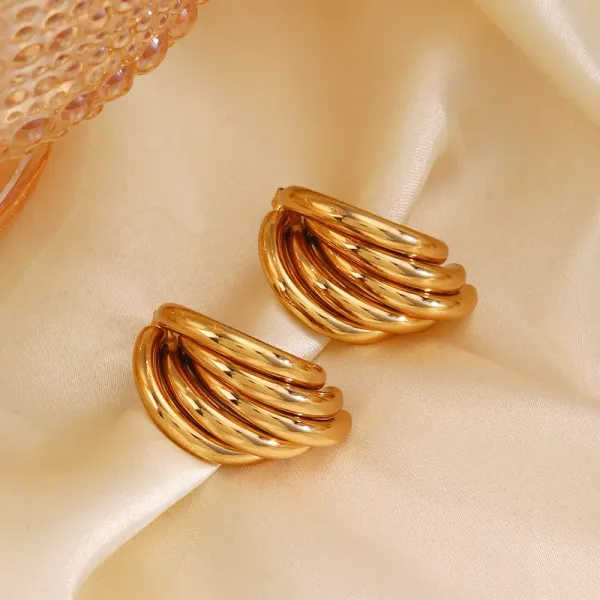 Organic_Lines_Chunky_Stud_Earrings