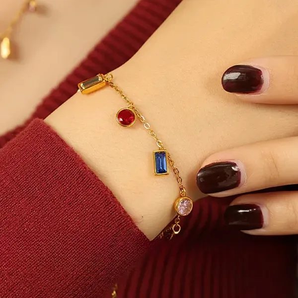 Multi-Colour_Stone_Charms_Bracelet