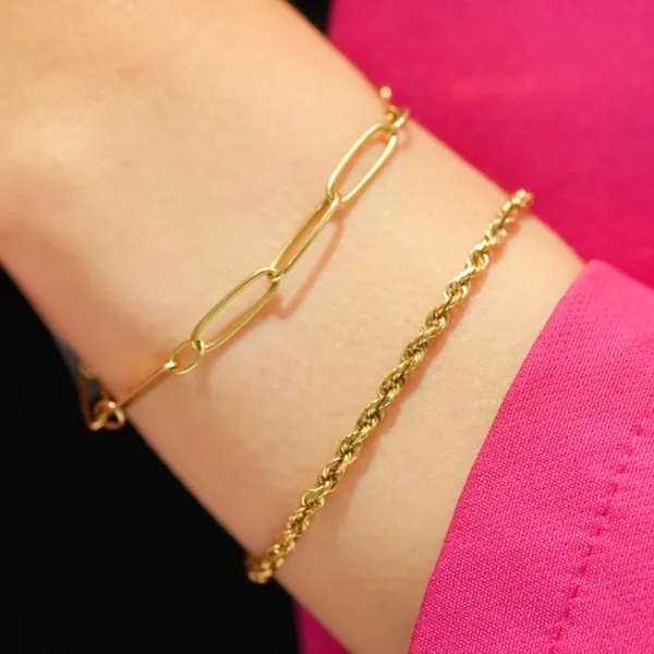 Paperclip_N_Rope_Chain_Double_Layered_Bracelet
