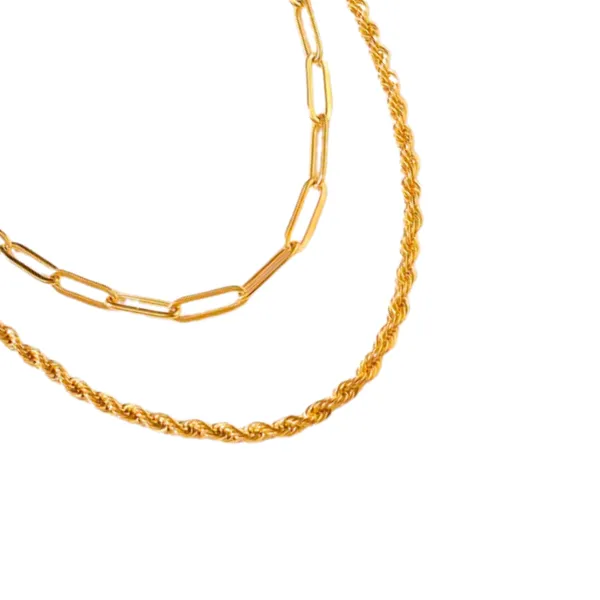Paperclip_N_Rope_Chain_Double_Layered_Bracelet