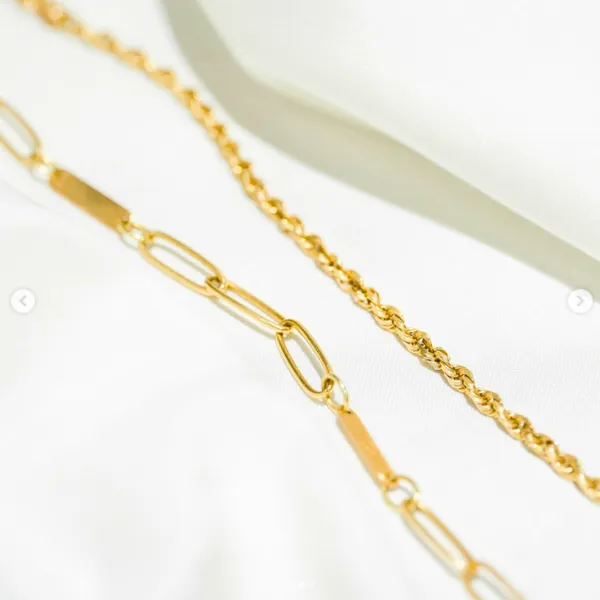 Paperclip_N_Rope_Chain_Double_Layered_Bracelet