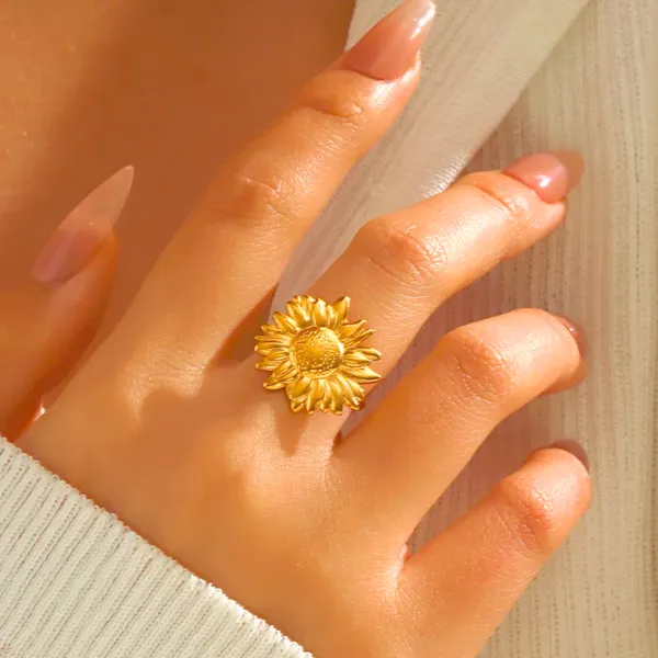 Golden_Sunflower_Open_Ring