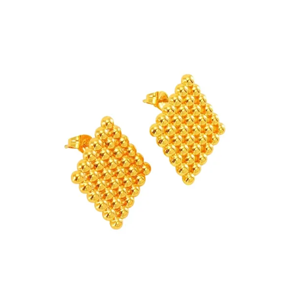 Rhombus_Beaded_Stud_Earrings