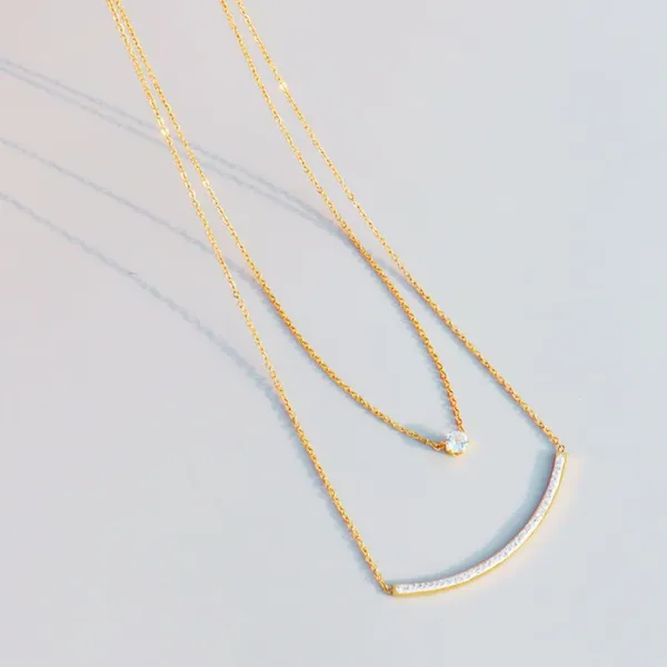 Smile_Bar_Double_Layered_Necklace