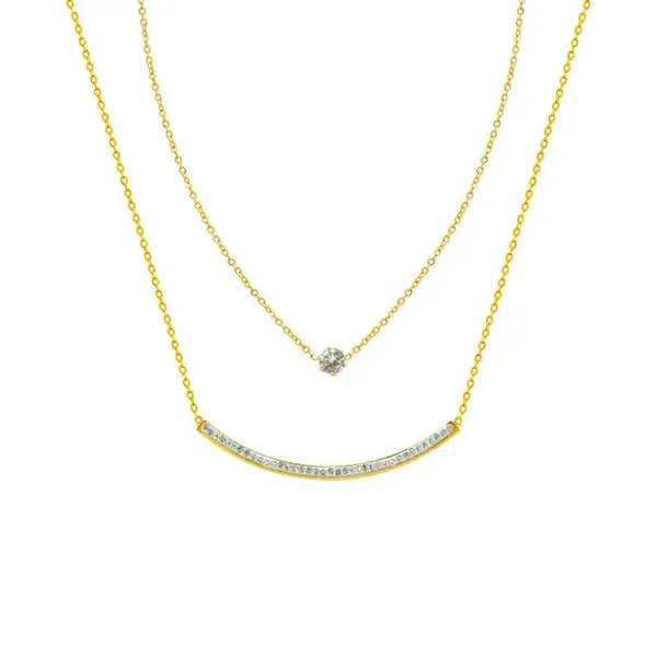 Smile_Bar_Double_Layered_Necklace