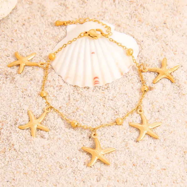 Starfish_Charms_Chain_Bracelet